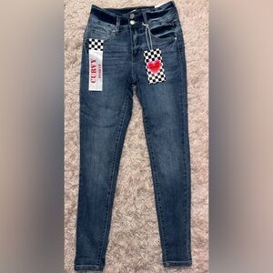 Women's Dark Blue Skinny Jeans